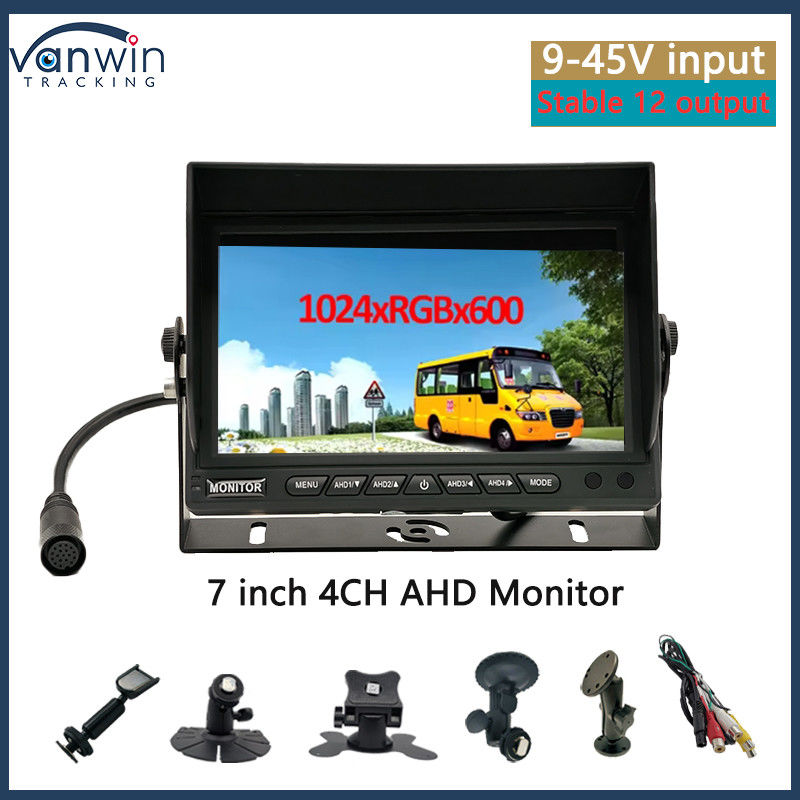 자동차 모니터 7인치 VGA 출력 CCTV 자동 호환성 보안 감시 화면