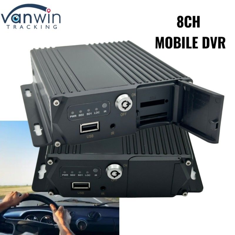 1080P MDVR 8 CH SD 카드 모바일 디지털 레코더 버스 트럭 함대용 전문 차량 모니터링 시스템