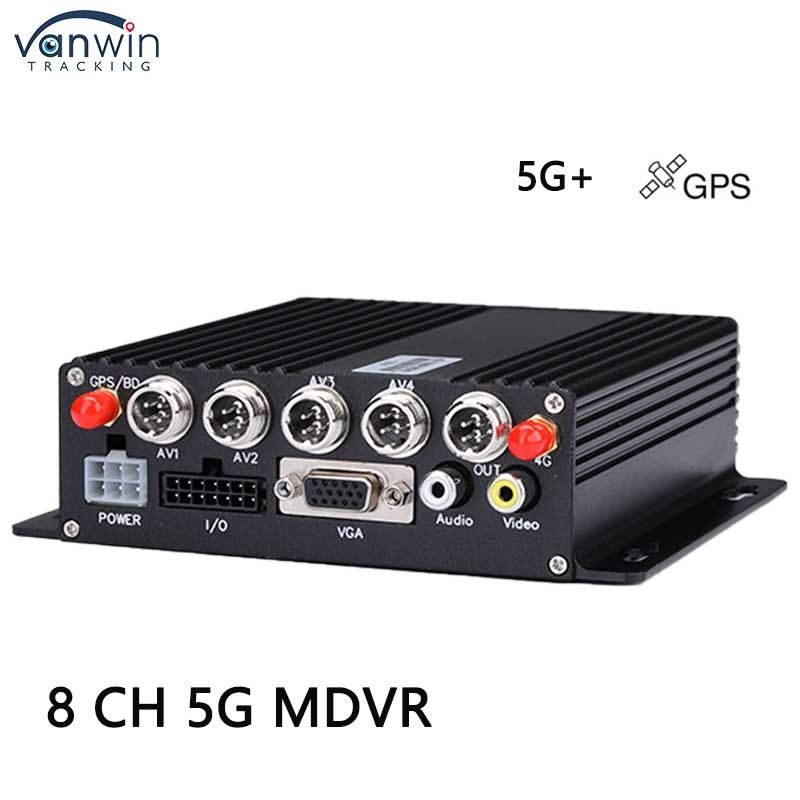 5G GPS AHD 1080P 카메라와 함께 8 채널 자동차 DVR 트럭 버스용 SD 카드 비디오 레코더