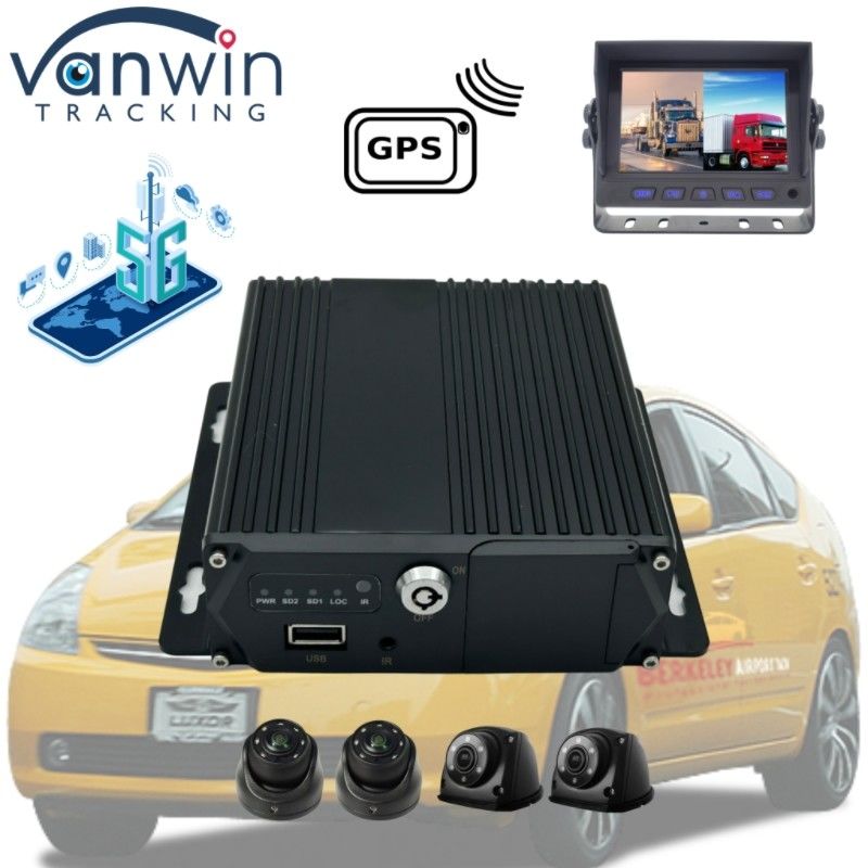 5G GPS 차량 추적기 4 채널 SD 카드 MDVR 택시 버스 밴 지원 OEM 서비스