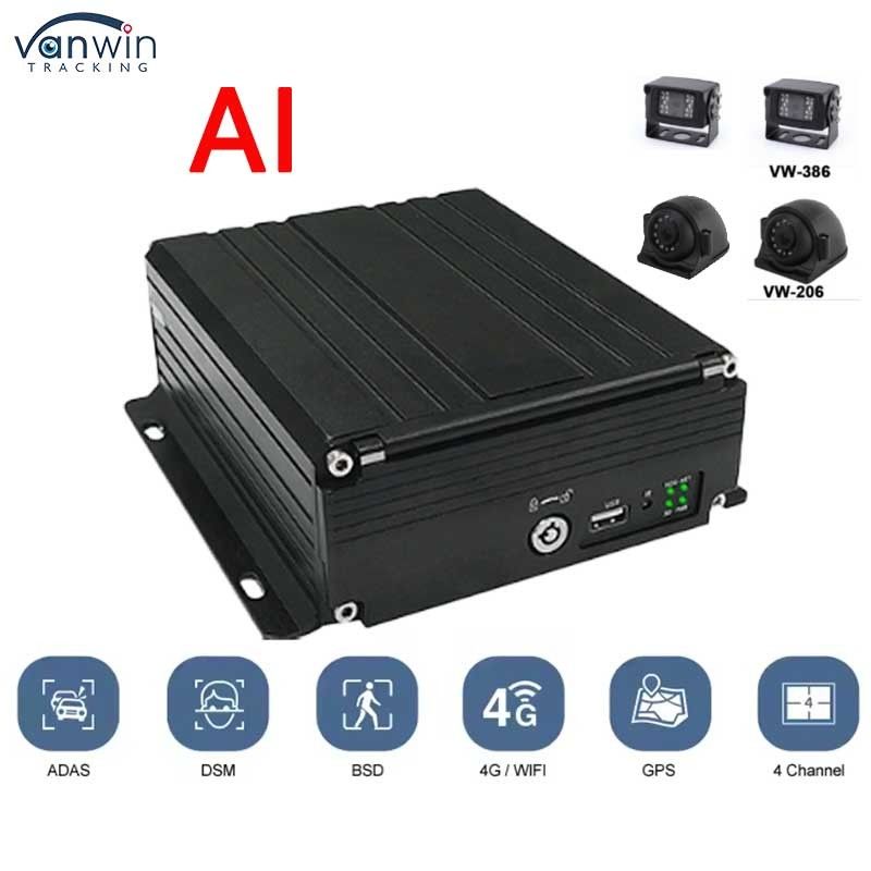 4CH HDD DVR 4G GPS ADAS DMS 1080P HD 지원 OEM/ODM MDVR 비디오 시스템 자동차 트럭 버스 MDVR 자동차 블랙 박스