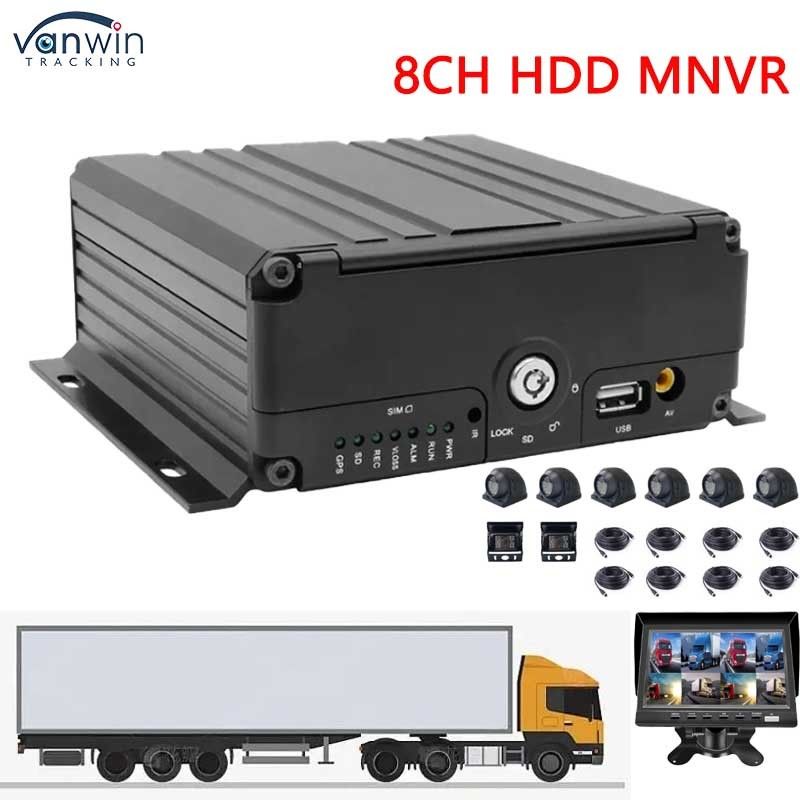 H.264 8 채널 MNVR 4G 와이파이 옵션 차량 GPS 추적기 차량 지원 OEM