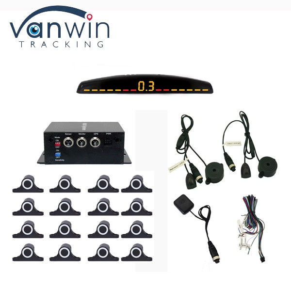 자동차 역동 보조Auto Parktronic LED 주차 센서 16 센서 역전환 자동차 주차 모니터 감지 시스템 백라이트
