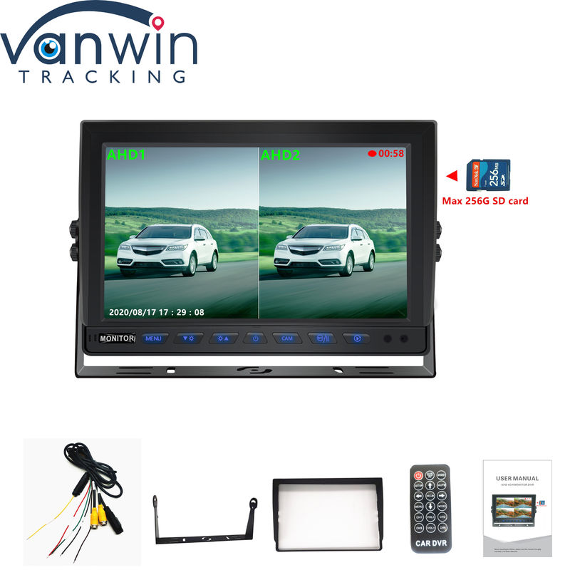 10.1인치 HD TFT LCD 화면 트럭/전차용 방수 차량 디스플레이 DC 12V-24V -30C ~ 80C 밤 모드