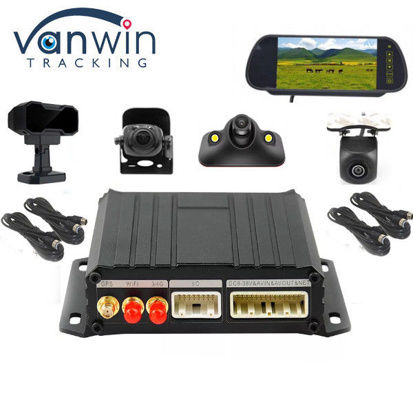 4CH 미니 SD 모바일 DVR GPS 와이파이 4G 4CH 키트 택시 CCTV 카메라 자동차 DVR ADAS DMS