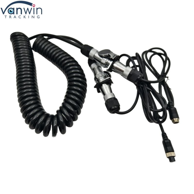 4핀 방수 트레일러 케이블 12V 전자 유선 카메라 듀플 트럭 버스 트랙터 후면 카메라