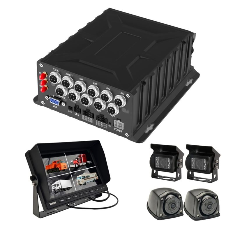 인공지능 8채널 모바일 DVR GPS 및 차량 감시용 운전자 행동 관리