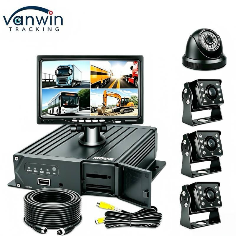 맞춤형 4채널 1080P 모바일 DVR 레코더 | 3G 4G GPS WiFi 버스 및 트럭 차량 관제 시스템