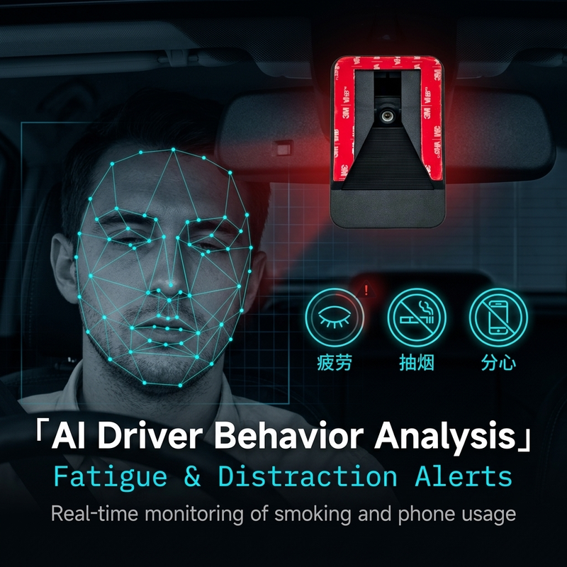 AEBS (자동 비상 제동 시스템) 4G DVR 및 ADAS (능동형 비상 제동 및 사각지대 감지 기능 포함)