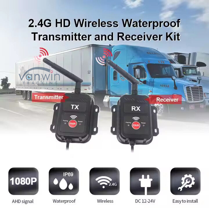 2.4G 무선 송신기 수신기 AHD 트럭 버스 트럭 카메라 송신기 무선 장치에 적합