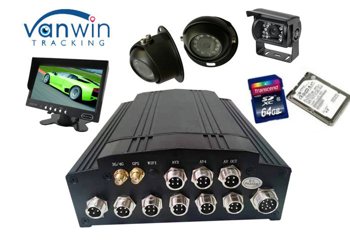 RJ45 4G 모바일 DVR 아날로그 카메라 4 채널 2.5" SATA 디지털 비디오 레코더